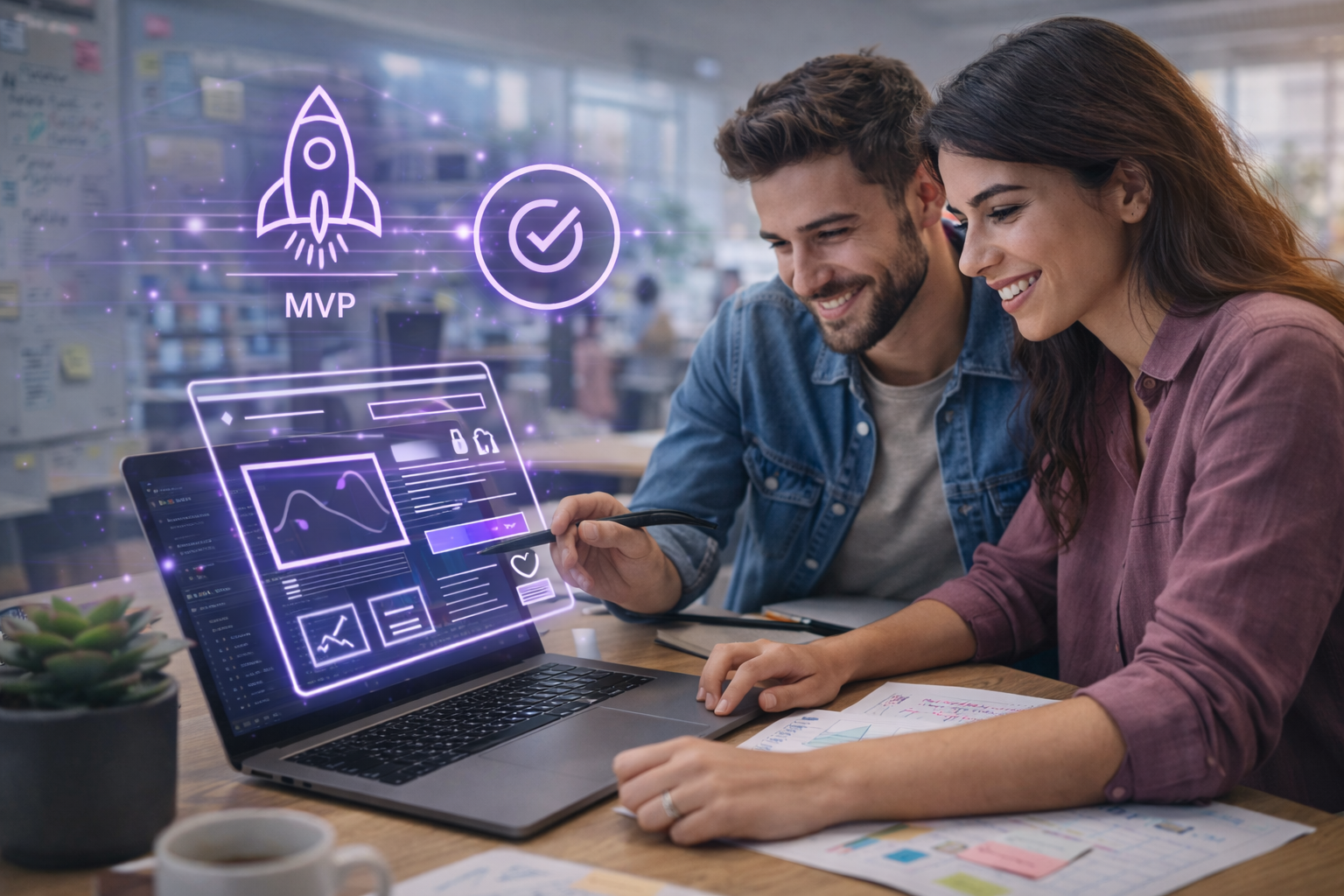 Emprendedores que lanzan un MVP